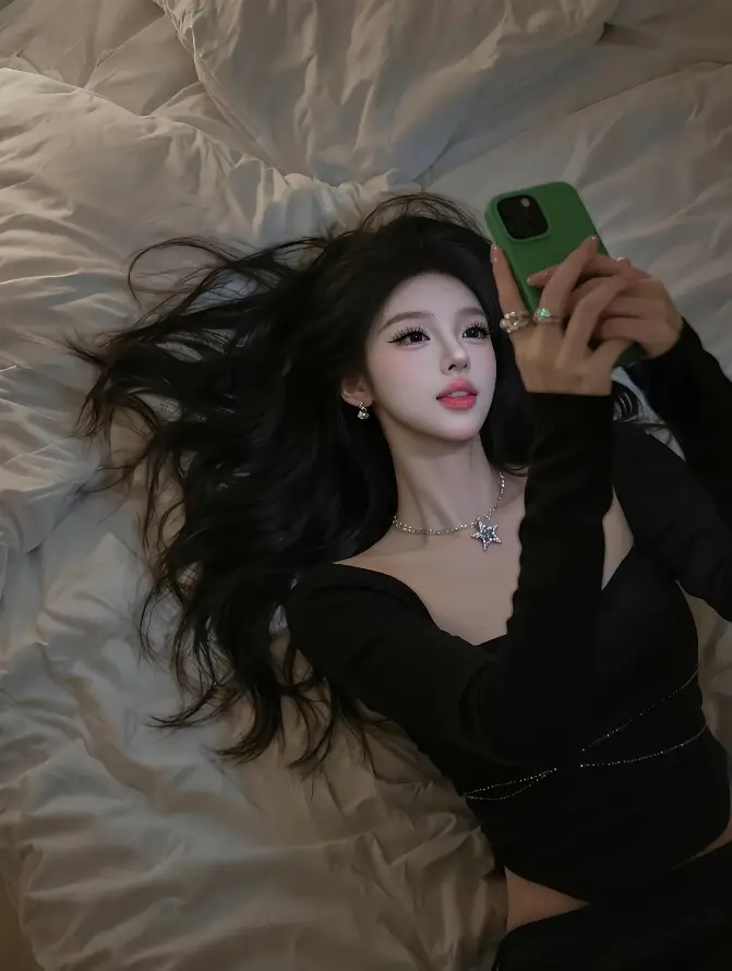 4k床上壁纸 - 慵懒 - 美女 - 自拍「哲风壁纸」