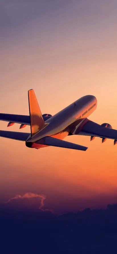 4k天空壁纸 - 天际 - 客机 - 引擎「哲风壁纸」