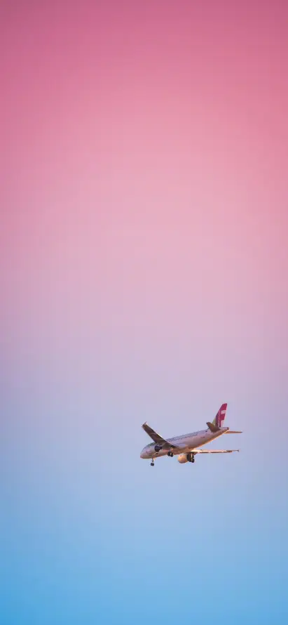 4k天空壁纸 - 天际 - 客机 - 民航「哲风壁纸」