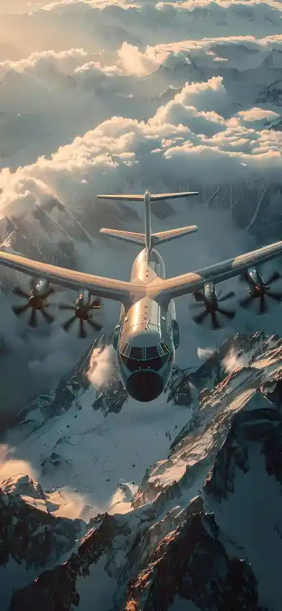 4k云层壁纸 - 云海 - 天空 - 客机「哲风壁纸」