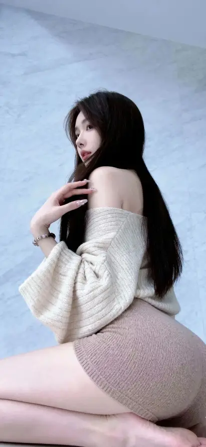 4k优雅壁纸 - 坐姿 - 室内 - 性感「哲风壁纸」