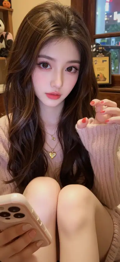 4k卷发壁纸 - 时尚 - 温柔 - 美女「哲风壁纸」