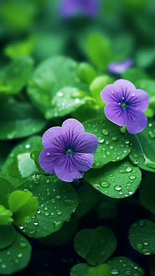 4k好看壁纸 - 微距 - 植物 - 水珠「哲风壁纸」