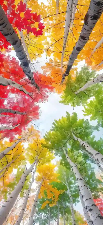 4k仰拍壁纸 - 天空 - 好看 - 枫树「哲风壁纸」