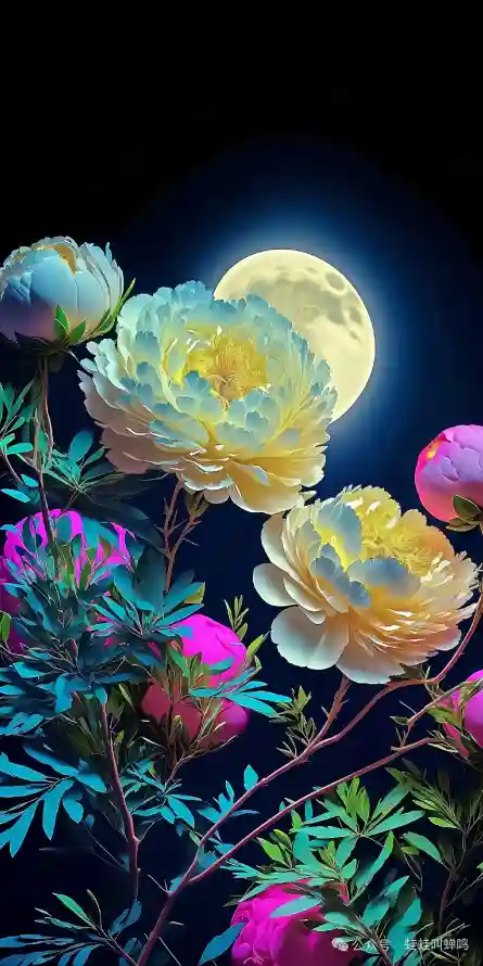 4k夜景壁纸 - 夜色 - 好看 - 月亮「哲风壁纸」