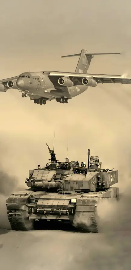 4k军事壁纸 - 坦克 - 战机 - 军事场景「哲风壁纸」