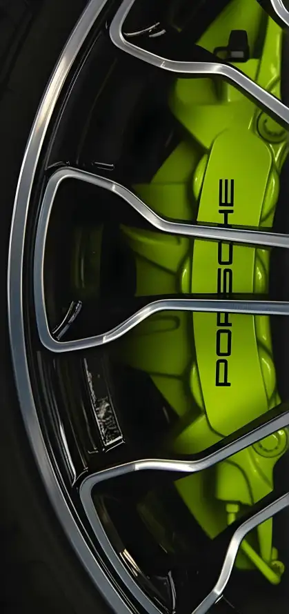 4k壁纸壁纸 - 汽车 - 绿色 - 轮毂「哲风壁纸」