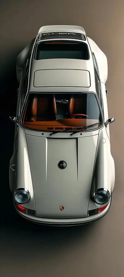 4k壁纸壁纸 - 汽车 - 俯视图 - 复古汽车「哲风壁纸」