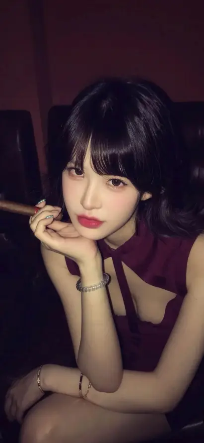 4k优雅壁纸 - 坐姿 - 复古 - 夜晚「哲风壁纸」