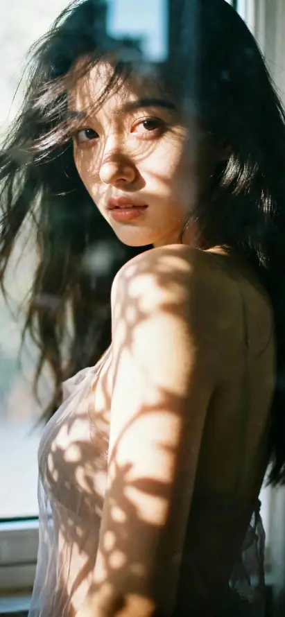 4k优雅壁纸 - 侧脸 - 时尚 - 气质「哲风壁纸」