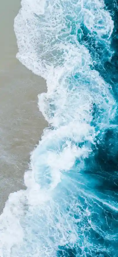 4k壁纸壁纸 - 手机 - 水浪 - 沙滩「哲风壁纸」