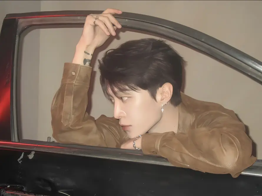 4k侧颜壁纸 - 倚靠 - 时尚 - 明星「哲风壁纸」