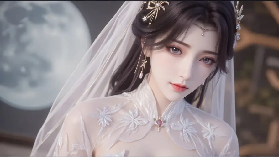 4k云曦壁纸 - 仙侠 - 发饰 - 古典「哲风壁纸」