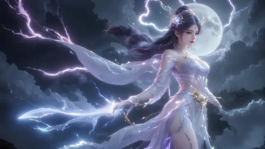 4k仙侠壁纸 - 仙裙 - 天穹 - 暗云「哲风壁纸」