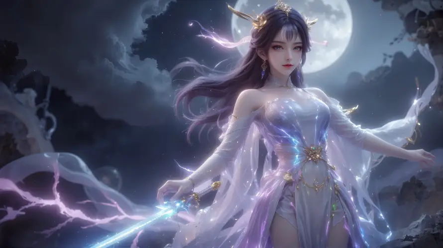 4k乌云壁纸 - 仙侠 - 夜空 - 天穹「哲风壁纸」