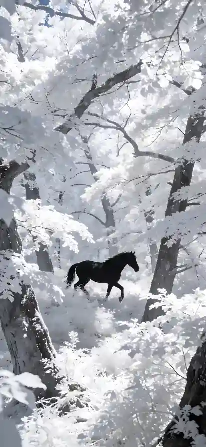 4k冬季壁纸 - 树林 - 森林 - 雪景「哲风壁纸」