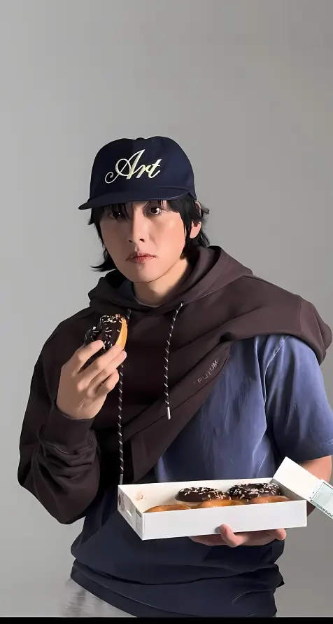 4k帽子壁纸 - 甜点 - 池昌旭 - 甜甜圈「哲风壁纸」