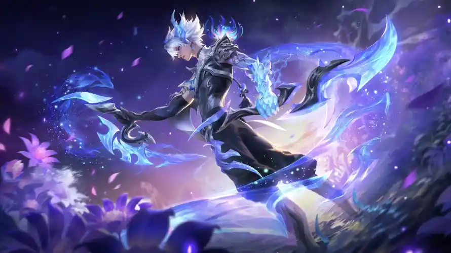 4k花瓣壁纸 - 澜 - 银发 - 战斗姿态「哲风壁纸」