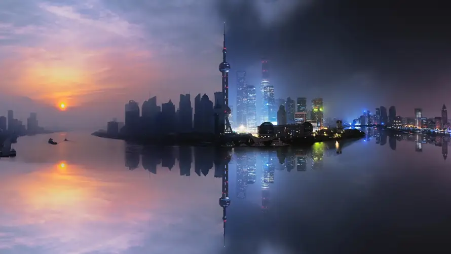 4k上海壁纸 - 壁纸 - 天空 - 建筑「哲风壁纸」