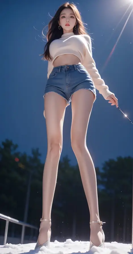 4k丝袜壁纸 - 光线 - 夜景 - 性感「哲风壁纸」