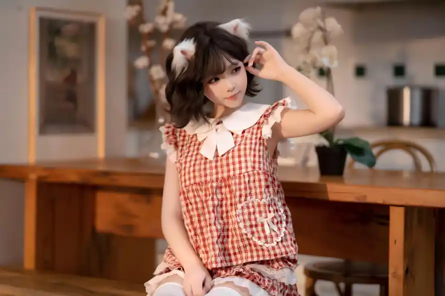 4k厨房壁纸 - 花 - 可爱 - 坐姿「哲风壁纸」