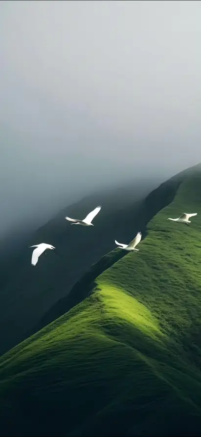 4k天空壁纸 - 宁静 - 山峦 - 山川「哲风壁纸」