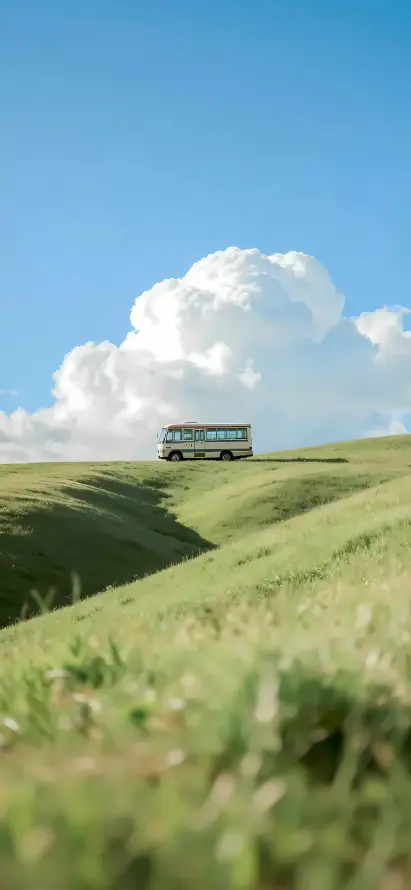 4k原野壁纸 - 巴士 - 开阔 - 户外「哲风壁纸」