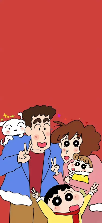 4k小白壁纸 - 小葵 - 全家福 - 动漫家庭「哲风壁纸」