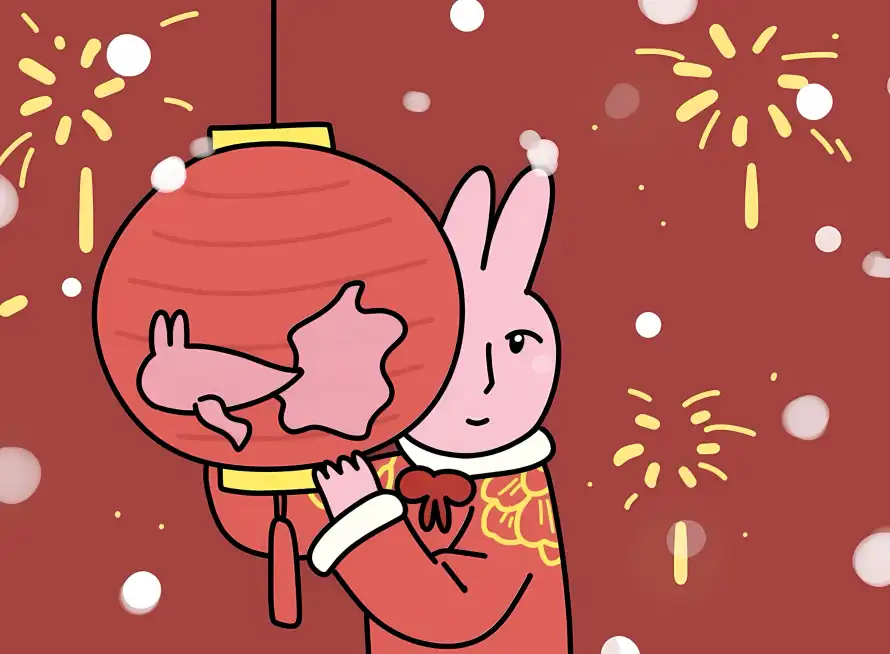 4k兔子壁纸 - 喜庆 - 新年 - 春节「哲风壁纸」