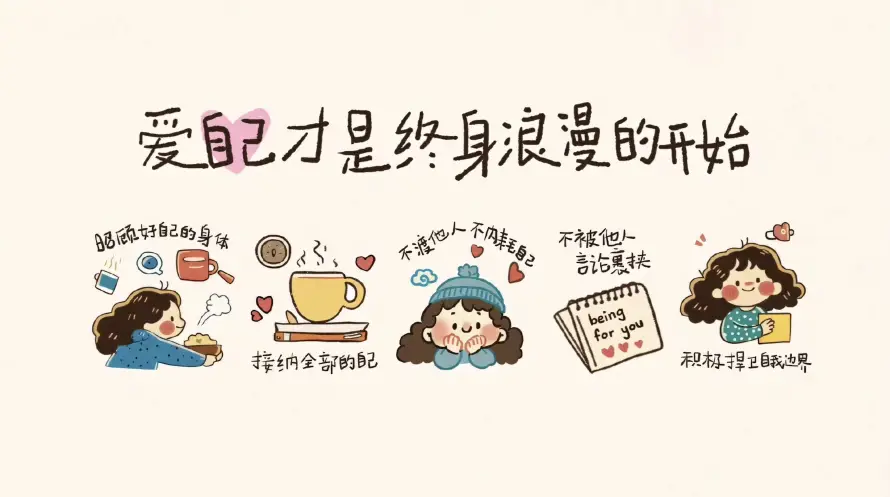 4k可爱壁纸 - 暖色调 - 治愈系 - 爱自己「哲风壁纸」