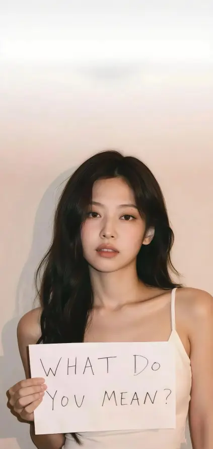 4k英文壁纸 - 金珍妮 - 吊带穿搭 - 室内拍摄「哲风壁纸」