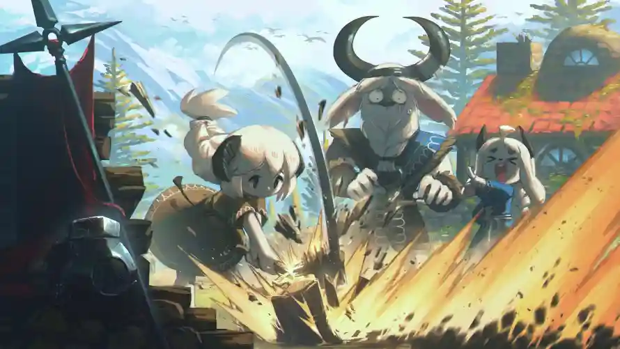 4k兽人壁纸 - 冒险 - 劈柴 - 动漫「哲风壁纸」