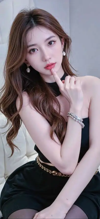 4k优雅壁纸 - 坐姿 - 室内 - 性感「哲风壁纸」