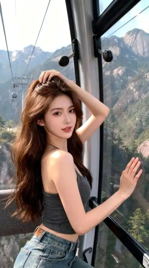 4k女孩壁纸 - 山景 - 户外 - 旅行「哲风壁纸」