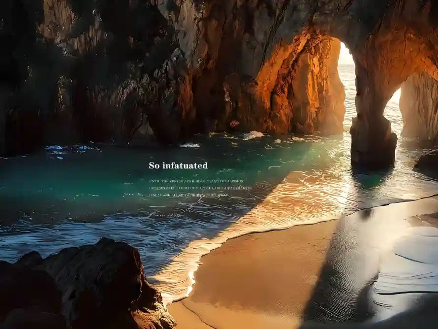 4k光影壁纸 - 岩石 - 平板 - 沙滩「哲风壁纸」