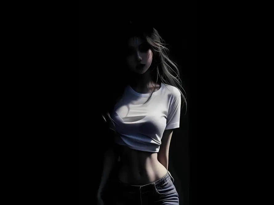 4k平板壁纸 - 性感 - 电脑 - 美女「哲风壁纸」