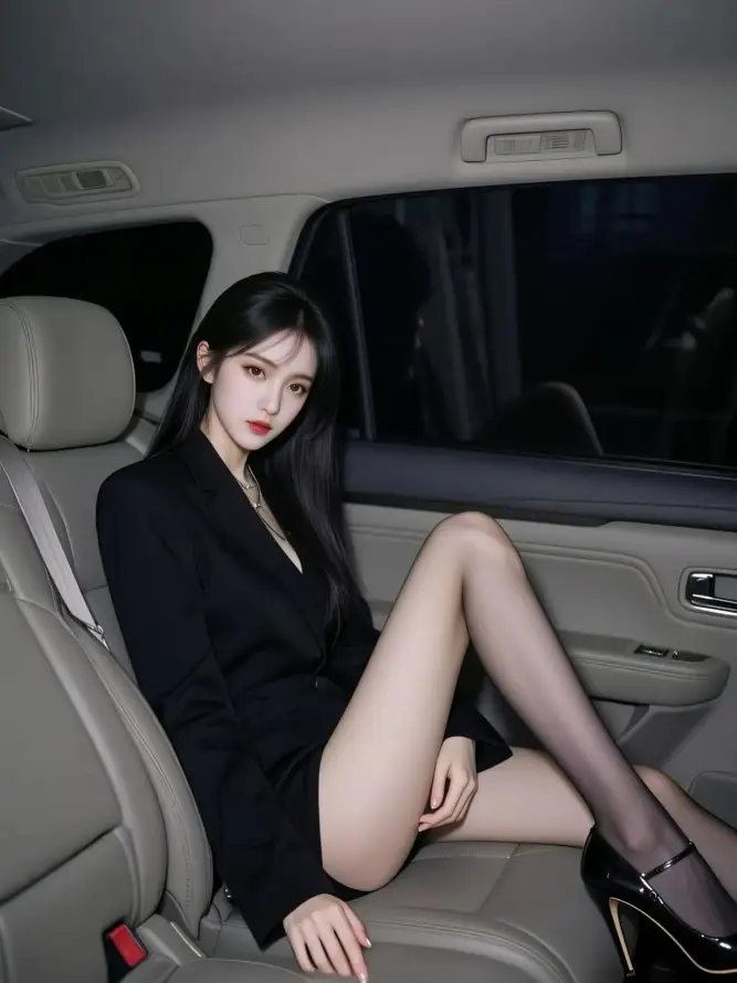 4k优雅壁纸 - 坐姿 - 壁纸 - 夜晚「哲风壁纸」