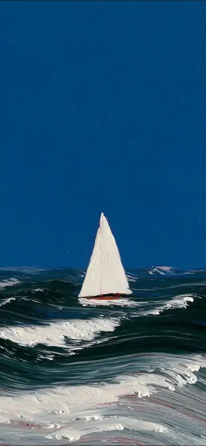 4k帆船壁纸 - 水浪 - 波涛 - 海景「哲风壁纸」