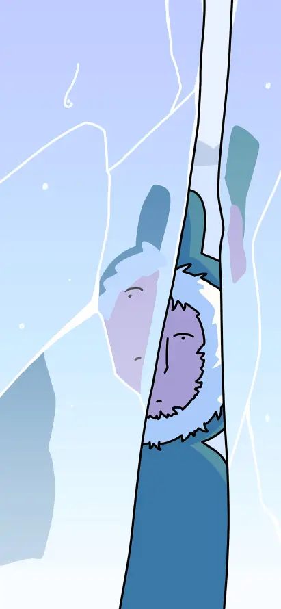 4k兔子壁纸 - 冬季 - 冰裂 - 冰面「哲风壁纸」