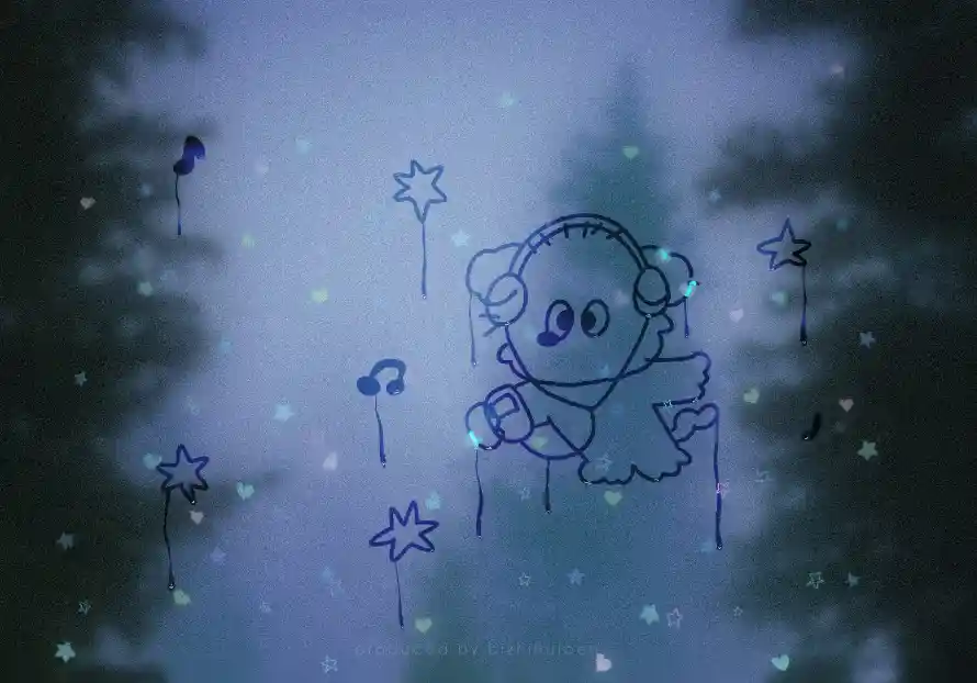 2k光斑壁纸-卡通人物与雾面-壁纸分享「哲风壁纸」