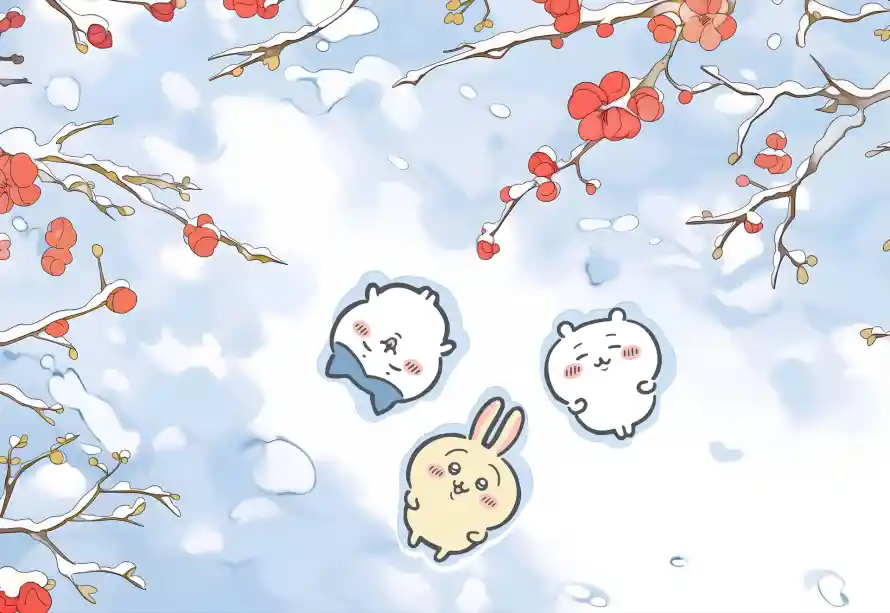 4k冬日壁纸 - 梅花 - 萌系 - 雪天「哲风壁纸」