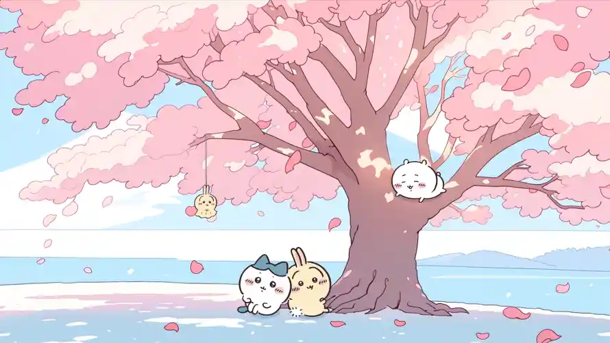 4k卡通壁纸 - 可爱 - 樱花 - 治愈「哲风壁纸」