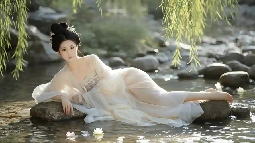 4k11壁纸 - 古装 - 古风 - 柳树「哲风壁纸」