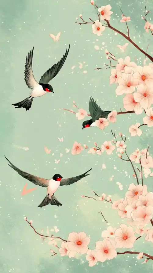 4k国风壁纸 - 春天 - 枝头 - 桃花「哲风壁纸」