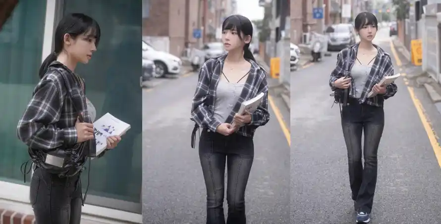 4k书本壁纸 - 城市 - 女孩 - 学习「哲风壁纸」