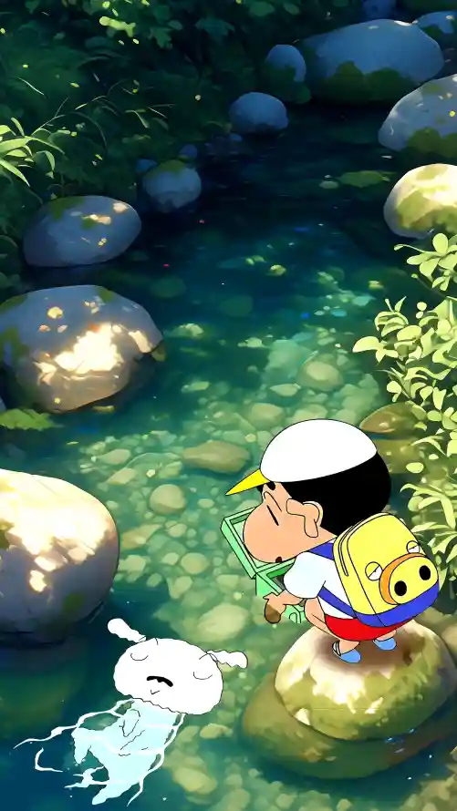 4k卡通壁纸 - 夏日 - 小溪 - 小白「哲风壁纸」