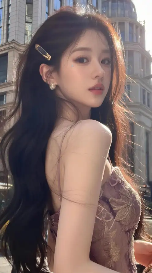 4k发夹壁纸 - 时尚 - 美女 - 耳环「哲风壁纸」