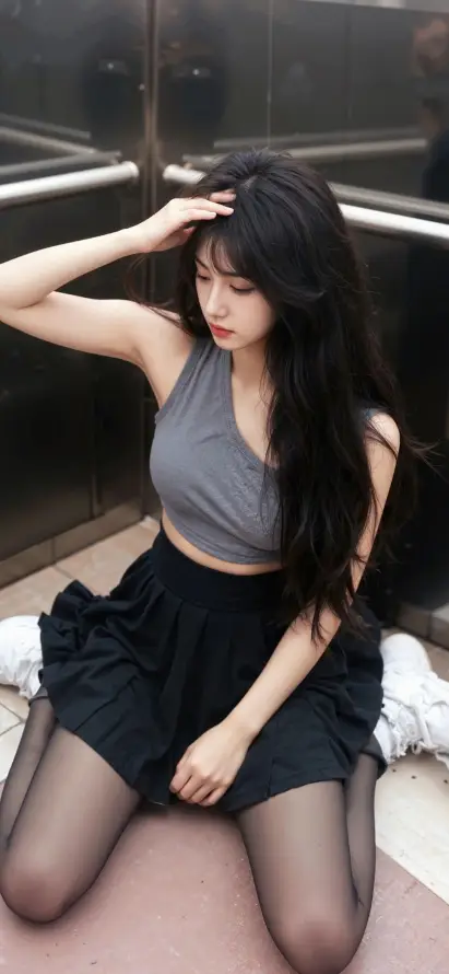 4k坐姿壁纸 - 性感 - 美女 - 迷人「哲风壁纸」