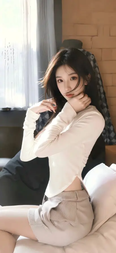 4k休闲壁纸 - 坐姿 - 室内 - 居家「哲风壁纸」