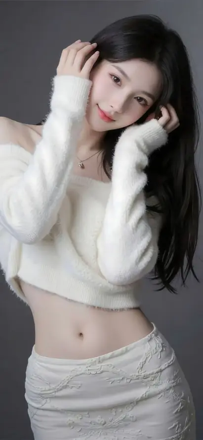 4k微笑壁纸 - 时尚 - 美女 - 腹部「哲风壁纸」